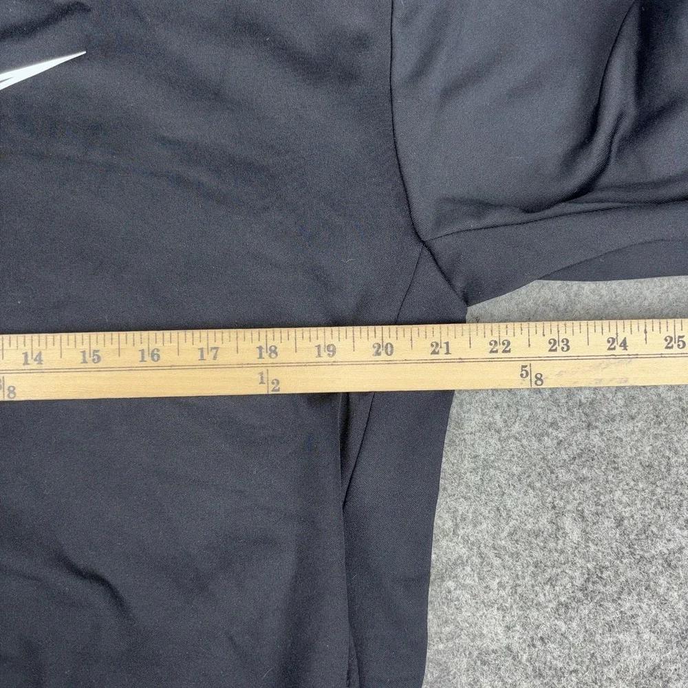 Nike Hoodie Mens Small Black Fleece Lined Pullover Gym Athletic Swoosh Logo EUC